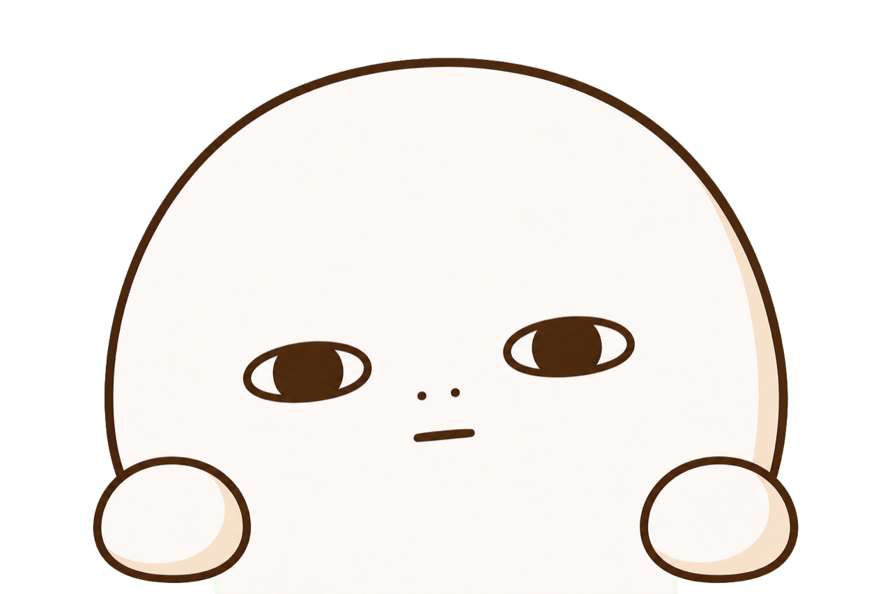そっとのぞいているヨハクさん